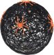 Christmas decoration KULA DEKORACYJNA LAMPKA Z PAJĄKIEM LED 15CM HALLOWEEN CZARNY 1
