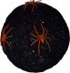 Christmas decoration KULA DEKORACYJNA LAMPKA Z PAJĄKIEM LED 15CM HALLOWEEN CZARNY 1