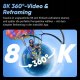 Kamera Insta360 Insta360 X4 GPS-Bundle Kamera sportowa w zestawie 4K UHD Pakiet z poglądem 1