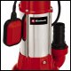 Einhell Pompa zatapialna do wody brudnej 1300 W 23000 lph l/h GC-DP 1340 G 7