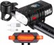 lampa rowerowa  przednia + tylnia 1600lm 1