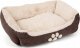 Legowisko z bardzo miękkim futerkiem dla psa kota 60x48cm - brązowe 2
