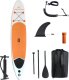 DESKA SUP 350 CM STAND UP PADDLE POMPOWANA DMUCHANA DUŻY ZESTAW DO PŁYWANIA WIOSŁO POMPKA PLECAK LINKA ZESTAW NAPRAWCZY 4