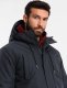 Kurtka męska Ombre Klasyczna długa męska kurtka typu parka  czarna V6 OM-JALJ-0166 XL 2