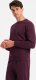 Ombre Dresowy bawełniany komplet męski BASIC bluza nierozpinana + joggery  bordowy V3 Z84 L 2