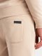 Ombre Komplet dresowy męski bawełniany BASIC bluza nierozpinana + joggery  beżowy V6 Z84 XXL 6