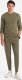 Ombre Bawełniany męski komplet dresowy BASIC bluza nierozpinana + joggery  oliwkowy V2 Z84 L 4
