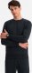 Ombre Bawełniany męski dresowy komplet BASIC bluza nierozpinana + joggery  czarny V9 Z84 M 3