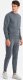 Ombre Dresowy męski bawełniany komplet BASIC bluza nierozpinana + joggery  grafitowy V11 Z84 XXL 4