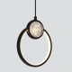 Lampa wisząca Candellux LACRIMA lampa wiszaca 20cm czarny 15W LED 3000K maskownica biała  31-35592 2