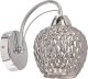 Kinkiet Candellux TOBIAS lampa kinkiet chromowy 1x40W E27 klosz dymiony  21-35240 1