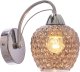 Kinkiet Candellux TOBIAS lampa kinkiet chromowy 1x40W E27 klosz dymiony  21-35240 1