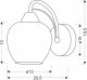 Kinkiet Candellux TOBIAS lampa kinkiet chromowy 1x40W E27 klosz dymiony  21-35240 2