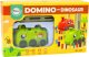 LeanToys Autko Zielony Dinozaur na Baterie Układające Kolorowe Domino 4 Kolory Klocków 5
