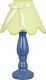 Lampa stołowa Candellux Lampka stołowa nocna ceramiczna niebiesko-pistacjowa 60W E27 Lola Candellux 41-84361 1