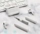 CZYŚCIK ZESTAW DO CZYSZCZENIA SŁUCHAWEK AirPods 3w1 biało - szary 1