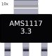 10x AMS1117-3.3V stabilizator napięcia 1A 3.3V 2