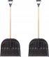 2x Łopata do odśnieżania 45cm Zgarniacz do odgarniania śniegu 1
