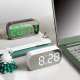 Yermos BUDZIK Zegar Cyfrowy Z Alarmem Elektroniczny LUSTRO LED Termometr 3054 5