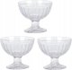 Excellent Houseware Pucharek do lodów deserów STRIPE, 3 sztuki x 200 ml 1