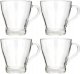 Excellent Houseware Szklanki do kawy herbaty, 4 sztuki x 300 ml 2