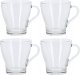 Excellent Houseware Szklanki do kawy herbaty, 4 sztuki x 300 ml 4
