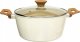 5five Garnek aluminiowy HARMONY z drewnianymi uchwytami, 25 cm 1