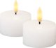 Sirius Sirius Sille T-light 2 pcs. Set, Ø6cm, H3,4cm, white 1