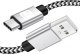 Kabel USB Techly USB-A - USB-C 0.5 m Czarno-szary (369984) 1