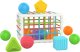 LeanToys Sorter Elastyczna Kostka Piłeczki Figury Dla Niemowląt LEAN Toys 1