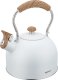 KingHoff CZAJNIK 2,5L Z GWIZDKIEM KINGHOFF KH-1860 BIAŁY 8