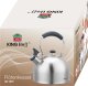 KingHoff CZAJNIK 2,5L Z GWIZDKIEM KINGHOFF KH-1859 SREBRNY 12
