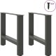 vidaXL vidaXL Nogi do stolika kawowego, antracyt, 2 szt., 50x(42-43) cm, stal 3