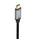 Kabel USB ZOY USB-C - USB-C 1m Czarno-srebrny (ZCCC1) 1