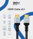 Kabel ZOY HDMI 5m standard 2.1 + rzep ZCH5 3