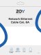 ZOY Kabel Sieciowy Ethernet Cat. 6a UTP CCA Żółty 0,25m ZCR025Y 4