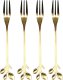 Intesi INTESI ZESTAW 4 ZŁOTYCH WIDELCÓW DO DESERÓW      LISTKI 1