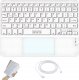 Zenwire Klawiatura Bezprzewodowa Bluetooth z Touchpadem SLIM do Telefonu Tabletu iPad Zenwire WLK-619 1