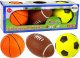 LeanToys Zestaw Miękkich Piłek Sportowych 3w1 Piłka Nożna Koszykówka LEAN Toys 1