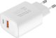 Ładowarka Kruger&Matz Ładowarka sieciowa Kruger&amp;Matz GaN dual USB z funkcją Power Delivery i Quick Charge 1