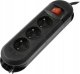 Listwa zasilająca Hama LISTWA ZASILAJĄCA "COMFORT" 3GN, 3M (CZARNA) 1