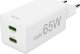 Ładowarka Hama mini 65W GAN PD/QC 2X USB-C, biała 1