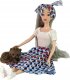 LeanToys Lalka Dla Dzieci Emily Szare Włosy Kotek Huśtawka 3