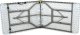 Saska Garden STÓŁ CATERINGOWY SKŁADANY W WALIZKĘ 180x70CM MAX.100KG BIAŁY 5