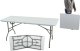 Saska Garden STÓŁ CATERINGOWY SKŁADANY W WALIZKĘ 180x70CM MAX.100KG BIAŁY 8