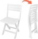 ProGarden ZESTAW 4 KRZESEŁ CATERINGOWYCH PLASTIKOWY SKLADANCYH KOMODO BIAŁY 5