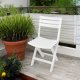 ProGarden ZESTAW 4 KRZESEŁ CATERINGOWYCH PLASTIKOWY SKLADANCYH KOMODO BIAŁY 6
