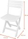 ProGarden ZESTAW 4 KRZESEŁ CATERINGOWYCH PLASTIKOWY SKLADANCYH KOMODO BIAŁY 7