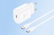 Ładowarka Foneng Ładowarka sieciowa Foneng EU51 USB-C 25W + kabel USB-C - USB-C (biała) 3