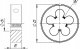 Fanar NARZYNKA UNF  1/4-28 DIN-22568 (2A) HSS 800 3
